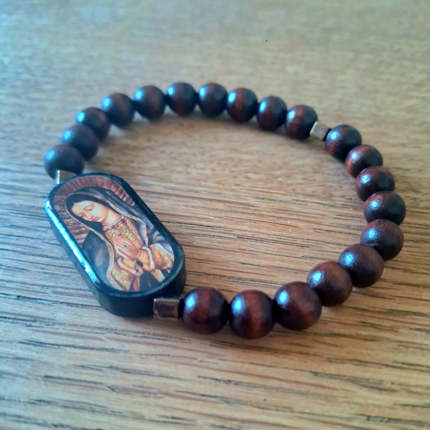 Trä Guadalupe Armband