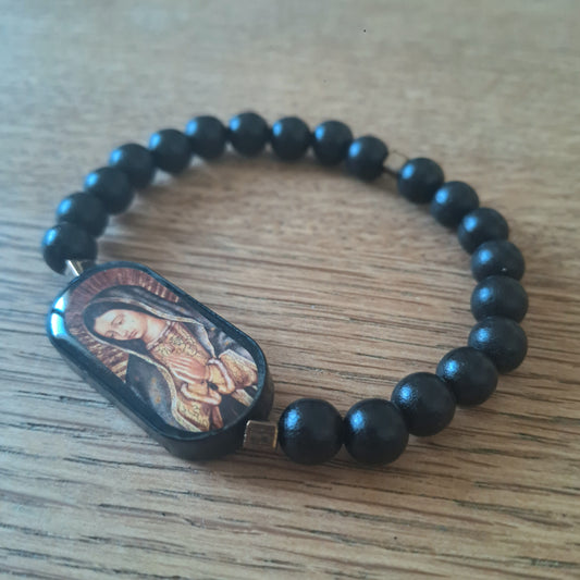 Trä Guadalupe Armband